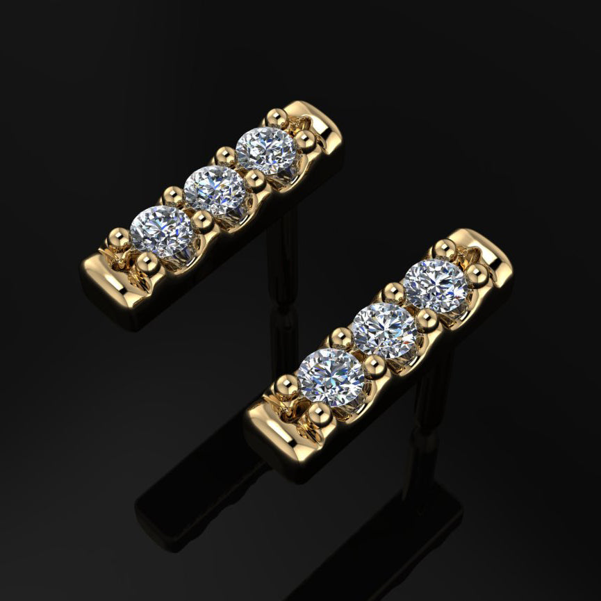 Primitive Diamond Designer Earrings | Fiona Diamonds