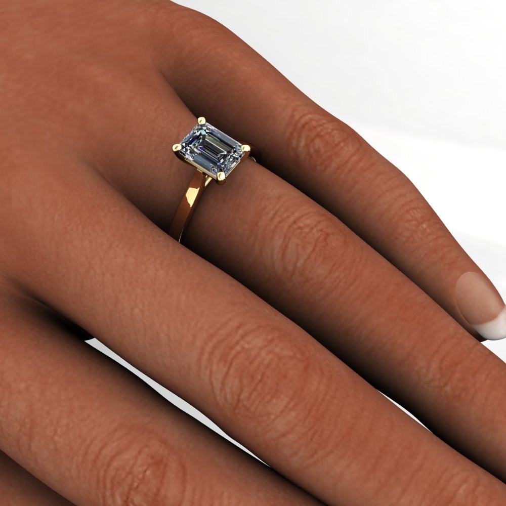 1.7 carat emerald cut diamond deals ring