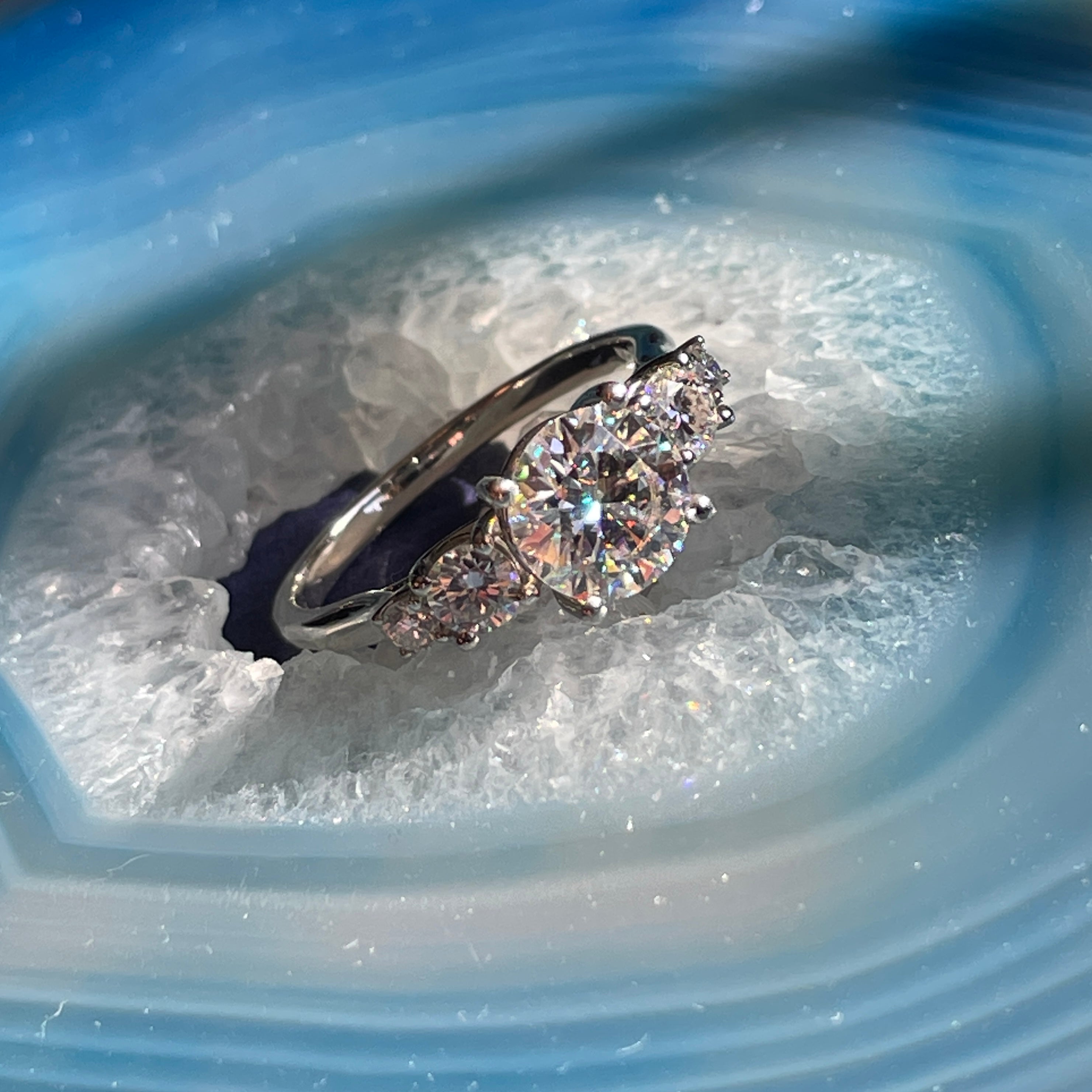 Estate Five Stone Diamond Promise Ring | Burton's – Burton's Gems and Opals